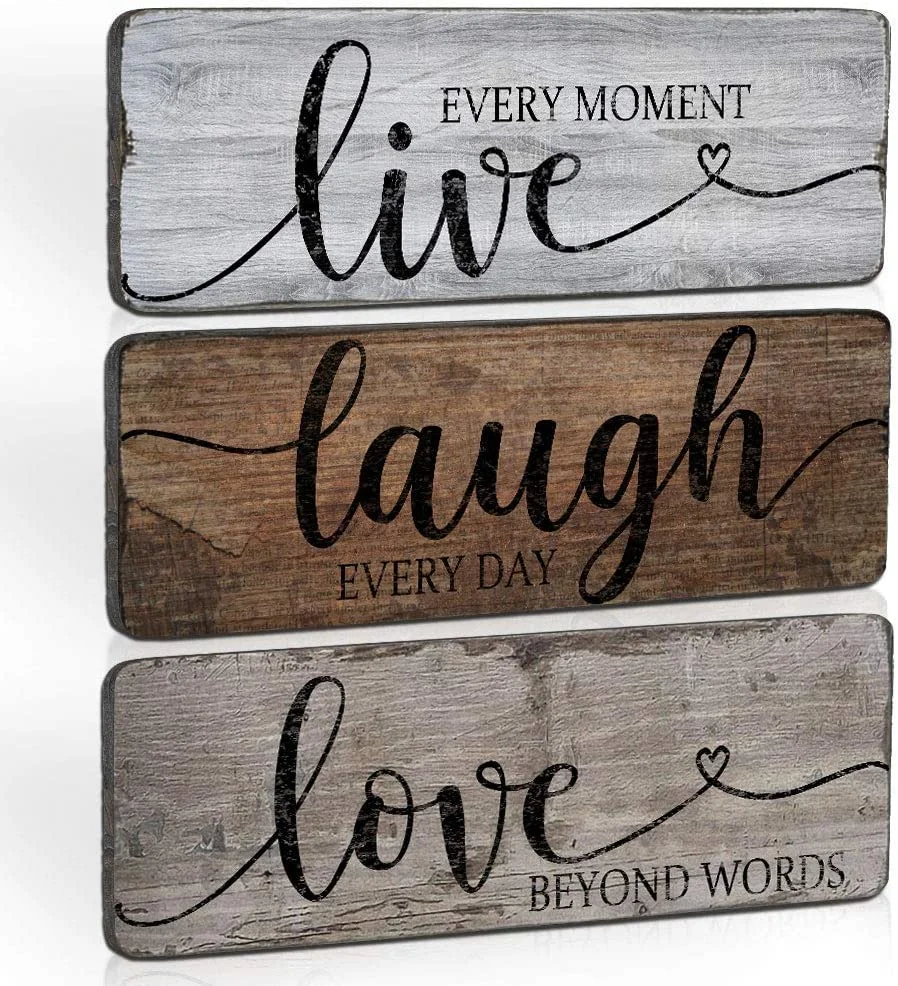 Wholesale Wood Wall Sign Printing Wall Decor