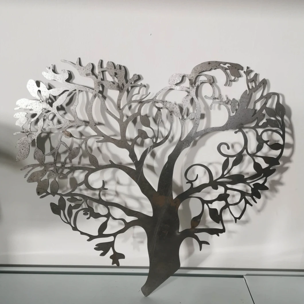 Laser Cut Metal Wall Hanging Black Tree Wall Art