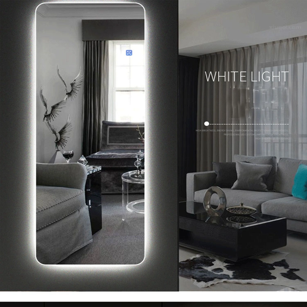 LED Wall Dressing Mirror for Home Hotel Floor Full Length Mirror