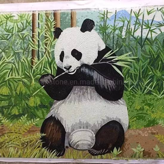Arte de mosaico de vidrio maestro murales de mosaico de vidrio cristiano religioso con marco para decoración de pared