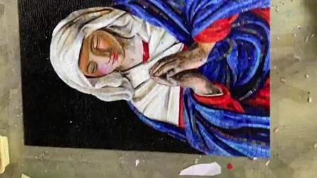 Murales de mosaico de vidrio religiosos personalizados hechos a mano Última cena para la iglesia